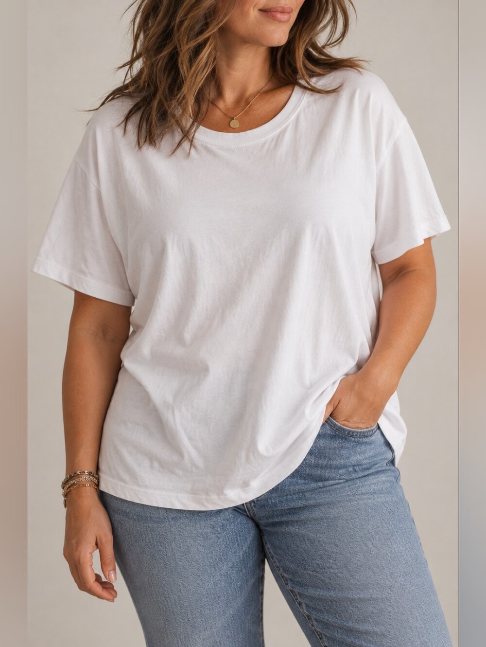 Madewell White Crewneck T-Shirt Size XXL